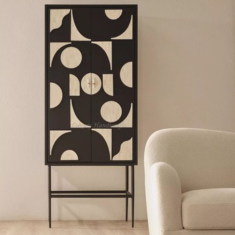 Mumbai, Furniture, Bone Inlay Bar Cabinets By Luxury Handicrafts