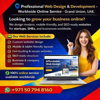 Dubai, Web Design & Development, Web Design And Development Services In The UAE And International - Grand Union