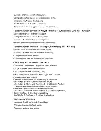 Al Malaz, Job Seekers, Network Engineer | Network Support Engineer With 10 Years Of Experience.