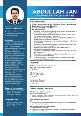 Riyadh, Job Seekers, Documents Controller , MIR, NCR, RFI And Logsheet Management