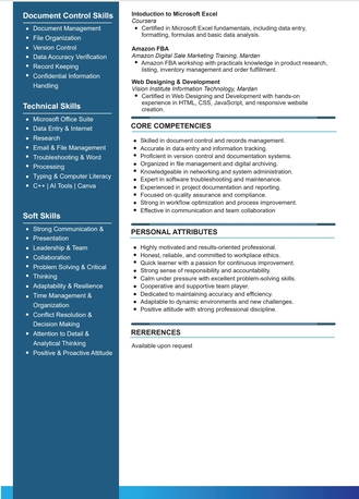 Riyadh, Job Seekers, Documents Controller , MIR, NCR, RFI And Logsheet Management