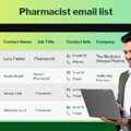 Searching For An Accurate And Responsive Pharmacist Email List?