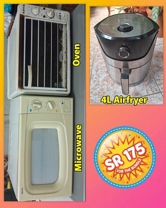 Jeddah, Household Items, SAR 60,  Throw Away Price - Airfryer, Microwave, Oven - Urgent Exit Sale