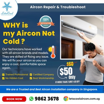 Singapore, Air Conditioners, SGD 50,  Why Is My Aircon Not Cold ?
