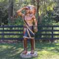 USD 1495,  Native American Statue &ndash; Life Size Indian Chief Tobacco Display