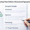 Stop Wasting Time-Follow A Structured Synopsis Sample