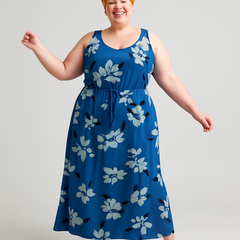 London, Clothing & Accessories, GBP 25,  Buy Blue Flora Vest Maxi Dress Online At Best Price