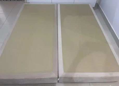Riyadh, Furniture, SAR 250,  Bed Frame 180/200cm Beige Velvet