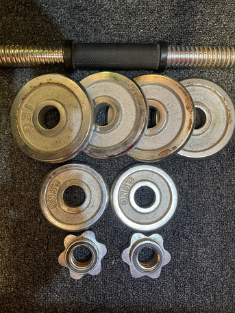 Jubail, Health & Beauty Items, SAR 170,  1-5kg Cast Iron Adjustable Dumbbell Set Hand Weight With Rubber Grip Dumbbell Handles