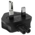 USD 6,  Angled IEC C7 To British BS1363 UK Power Plug Adapter