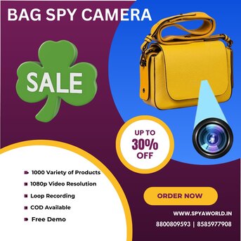 New Delhi, Electronics, INR 3500,  Bag Spy Camera Dealer In Delhi &ndash; Get Best Offers At Spy World