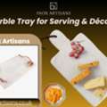 USD 34,  Marble Tray For Serving & D?cor | Inox Artisans &ndash; Order Today