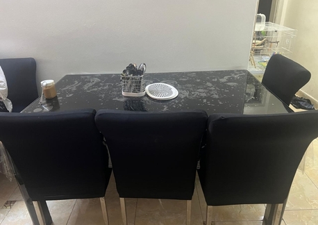 Riyadh, Furniture, SAR 500,  I Would Like To Sell Dinning Table Which Has Six Leather Chairs For Sell