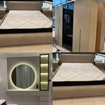 Jeddah, Furniture, SAR 1,  Modern Complete Bedroom Set Brand New Installment Available With Tamara
