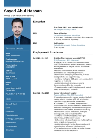 Riyadh, Job Seekers, Nurse Specialist