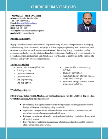 Riyadh, Job Seekers, Looking For Civil Site Engineer Job / Qc Inspector / Qc Engineer Job