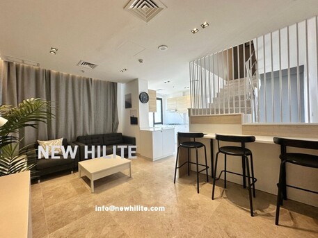 Kuwait City, Apartments/Houses, KWD 1100/month,  Studio,  Modern Furnished 3-Bedroom Duplex For Rent In Kuwait With Pool, Gym & Rooftop Lounge