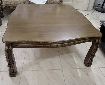 Jeddah, Furniture, SAR 700,  Complete 7-Piece Classic Ornate Living Room Set - Solid Wood