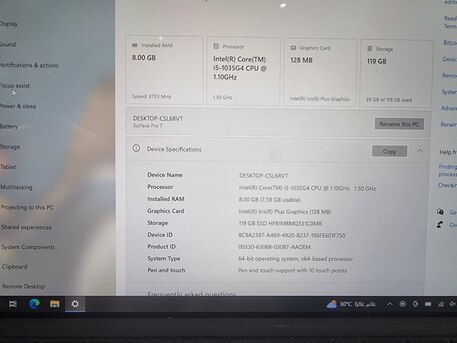 Al Safa, Computers, SAR 1100,  Microsoft Surface Pro - Excellent Condition