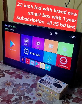 Manama, Appliances, BHD 25,  Led With Android Box New 25 Bd Msg 3670 8372 Wts Ap