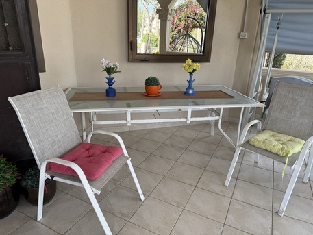 Saar, Furniture, BHD 20,  Outdoor Table With 8 Chars And Cushions