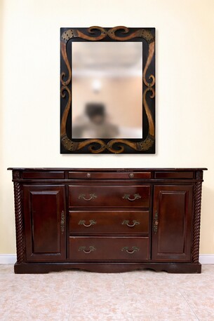 Jeddah, Household Items, SAR 35,  Premium Wooden Table, Bathroom Mirror Set & Storage Cabinet