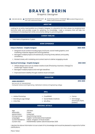 Dammam, Job Seekers, Graphic Designer