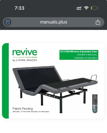 Janabiya, Furniture, BHD 150,  Adjustable Bed Base (Living Spaces Brand)