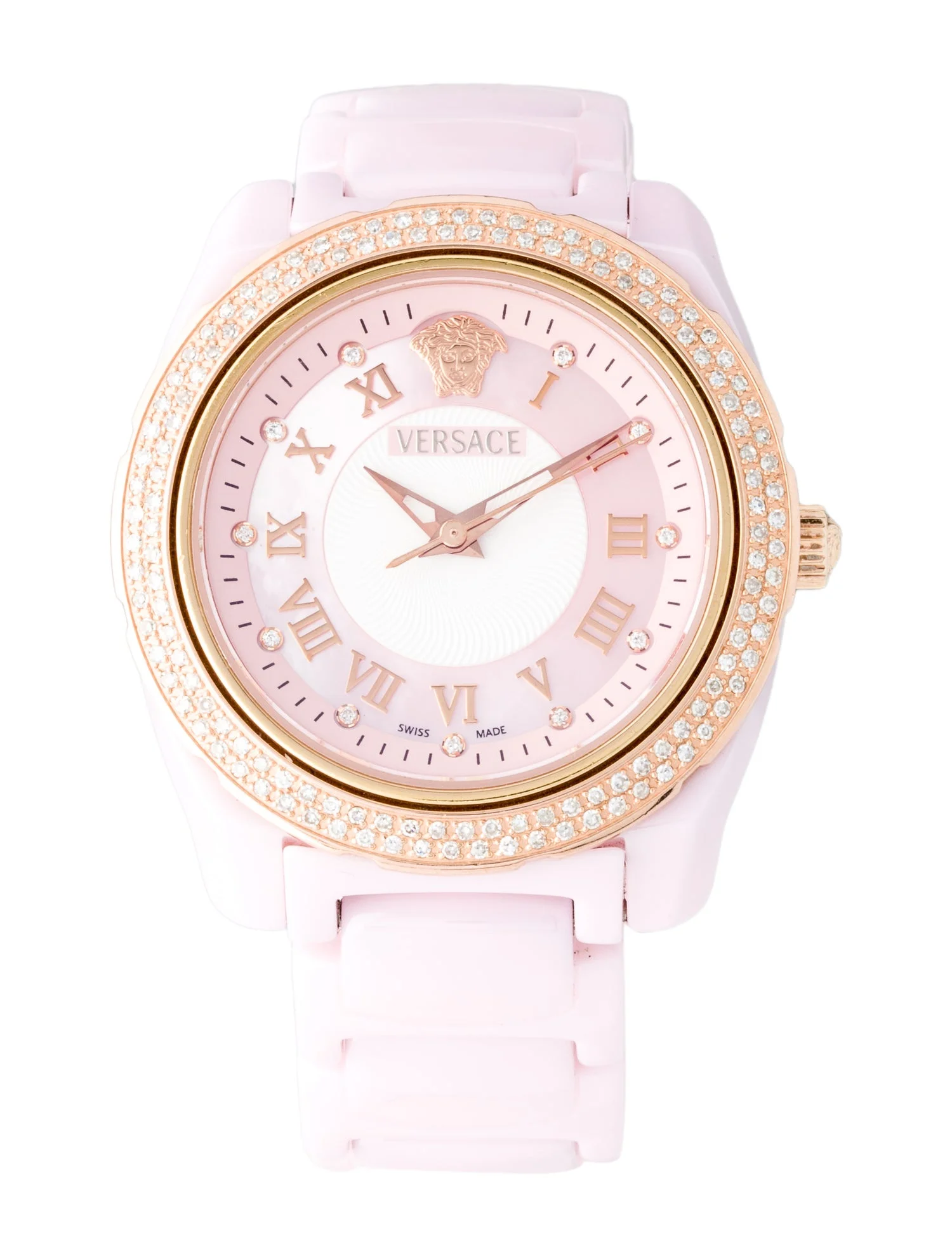 Dammam, Jewelry, SAR 2000,  Versace Mother Of Pearl Pink Ceramic DV One Women