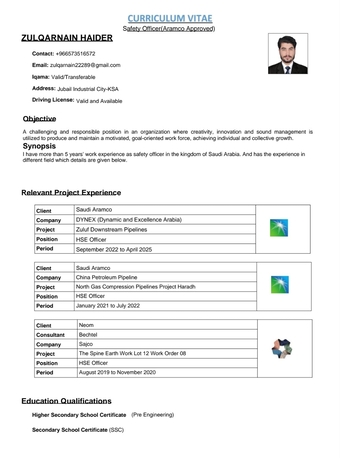 Jubail, Job Seekers, SAFETY OFFICER