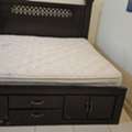 SAR 650,  King Size Bed With Mattress With Storage Inbuilt