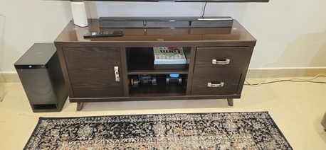 Dammam, Furniture, SAR 1200,  Home Centre 7 Seater Sofa Set With Centre Wood Table, Tv Trolly And Two Set Of Curtains.