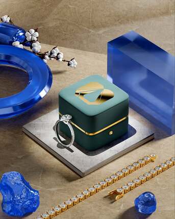 Dubai, Jewelry, AED 78000,  Refined Emerald-Cut Brilliance For Your Proposal