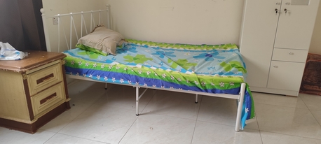 Al Malaz, Furniture, SAR 400,  Ikea Metal Bed With Mattress