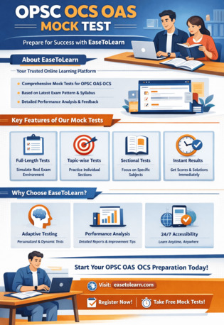 Mumbai, Education, OPSC OCS OAS Mock Test 2026 &ndash; Practice With Real Exam Pattern | EaseToLearn