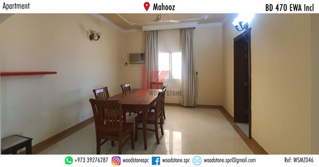 Mahooz, Apartments/Houses, BHD 470/month,  Furnished,  3 BR,  180 Sq. Meter,  Fully Furnished 3 Bedroom Apartment, Mahooz - BD 470 Incl WSMZ046