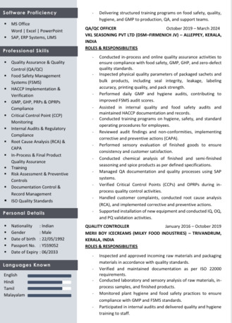 Dammam, Job Seekers, Hygienic Officer, Food Quality Assurance