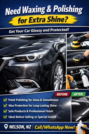 Auckland, Automotive, Need Waxing & Polishing For Extra Shine?