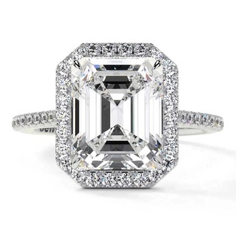 New York, Jewelry, USD 2317,  IGI Certified Emerald Cut Diamond Engagement Ring 3.35cttw