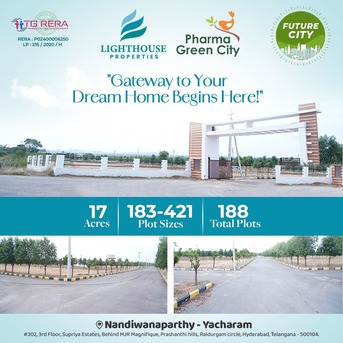 Mumbai, Residential Plots, INR 12500,  751 Sq. Yard,  Pharma Green City &ndash; DTCP & RERA Approved Open Plots