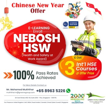 Singapore, Lessons Offered, NEBOSH HSW Course Training In Singapore | Green World Group