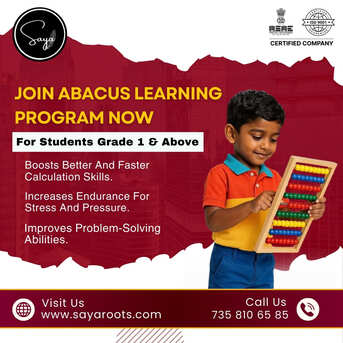 Chennai, Education, Best Abacus Institute For Kids & Teacher Training &ndash; Sayaroots