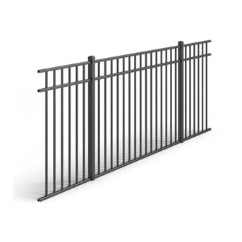 New York, Business, Durable Black Aluminum Fence Panels For Secure And Stylish Properties
