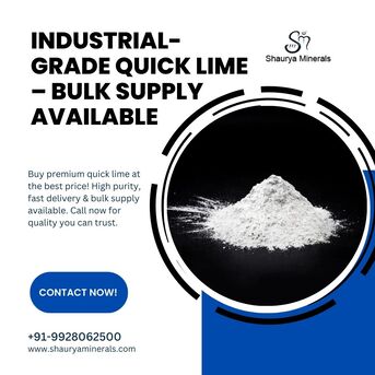 Jaipur, Materials, Industrial-Grade Quick Lime &ndash; Bulk Supply Available