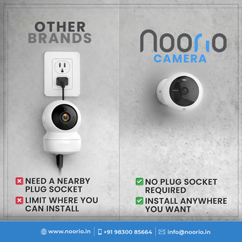 Kolkata, Electronics, INR 6490,  Surveillance Made Simple With Noorio Wireless Camera