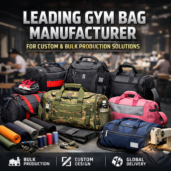 New Delhi, Businesses For Sale, Leading Gym Bag Manufacturer For Custom & Bulk Production Solutions