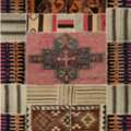 USD 270,  5x7 Pink Vintage Persian Patchwork Kilim Rug - 109093