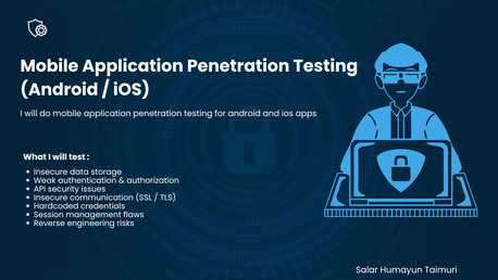 Manama, Security, Mobile Application Penetration Testing Services (Andriod / Ios)