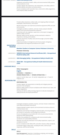 Jeddah, Job Seekers, Safety Officer