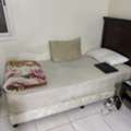 SAR 1300,  Single Bed Set With Mattress, Wardrobe, Table